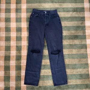 Pacsun Black Denim Dad Jeans